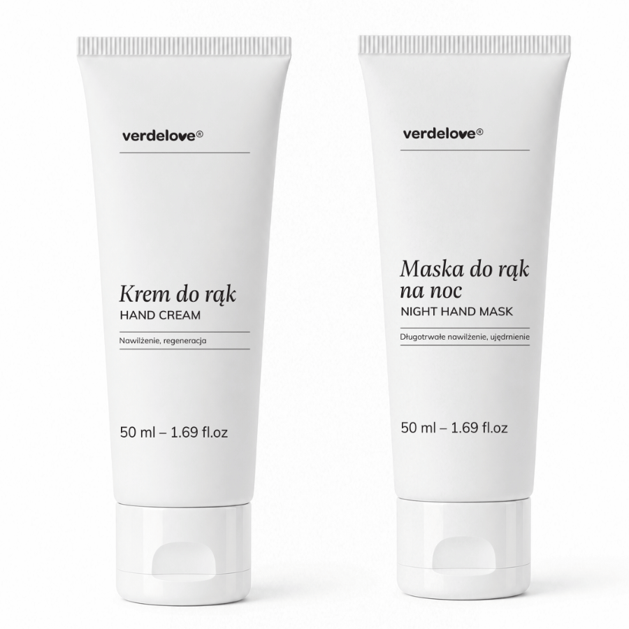 Zestaw: Krem do rąk i maska na noc Verdelove (50ml + 50ml) - Zestaw